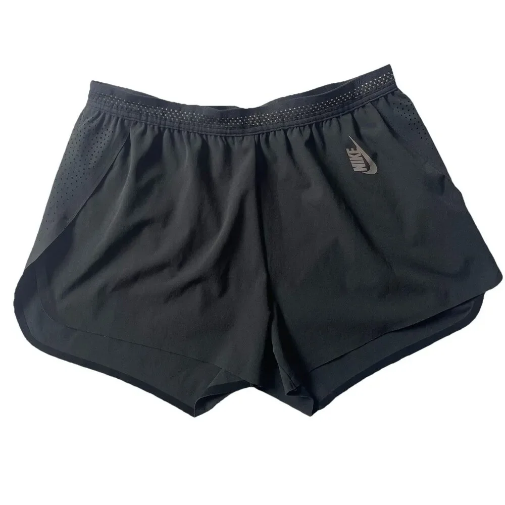 Nike Lab Shorts Womens M Black Running Athletic Workout Training AA0087 Vents